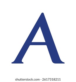 Creative letter A logo design graphic