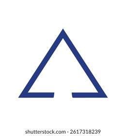 Creative letter A logo design graphic