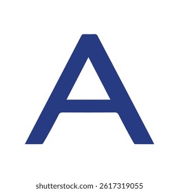 Creative letter A logo design graphic
