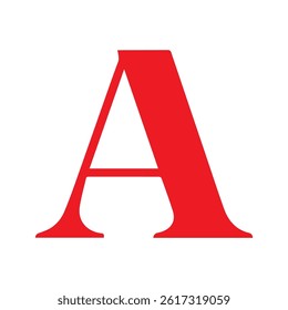 Creative letter A logo design graphic