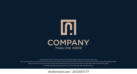 Creative letter logo design idea with modern concept premium vector