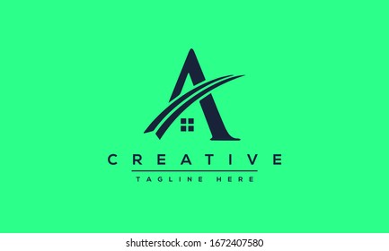 Creative letter A Logo Design. Modern initial Icon A