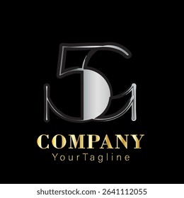 Creative letter logo design in modern style. Perfect for branding, monogram, initials, or company identity. High-resolution vector illustration.