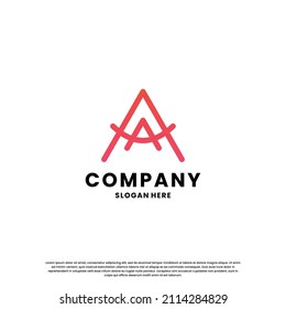 letra creativa Un monograma de diseño de logotipo para su identidad empresarial