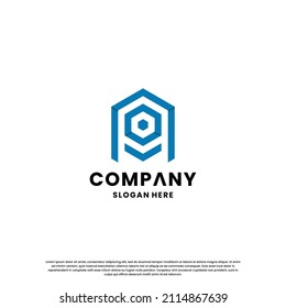 creative letter A logo design monogram for your business identity