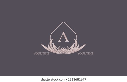 Creative letter A logo design. Monogram, business, real estate logo, company emblem.