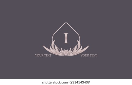 Creative letter I logo design. Monogram, business, real estate logo, company emblem.