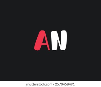 creative letter AN logo design template