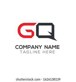 Creative Letter Logo Design vector Template. Abstract Letter GQ logo Design