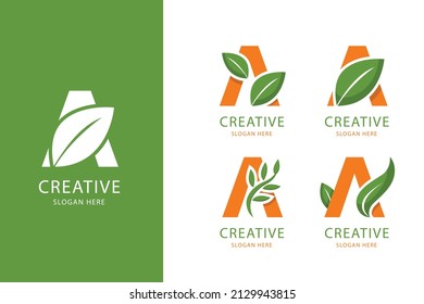 Creative a letter logo design vector