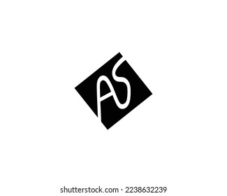 creative letter AS logo design vector template
