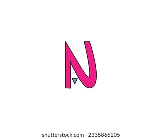 creative letter AN logo design vector template