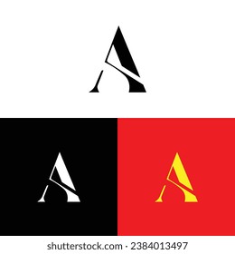 Creative letter a logo design vector template