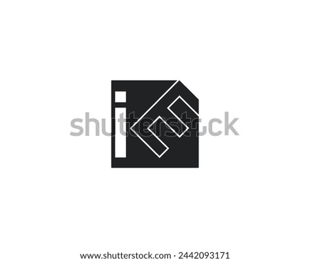 creative letter IE logo design vector template Imagine de stoc © 