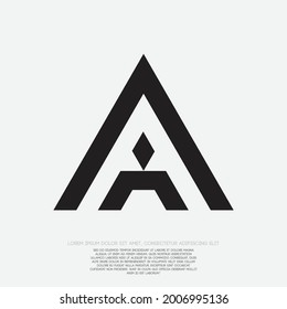 Creative letter A logo design for your brand company and illustration