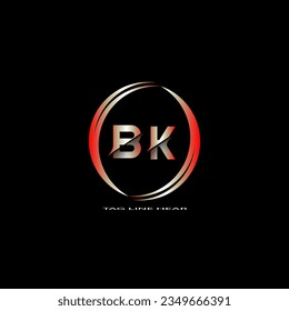 logotipo de carta creativa. diseño de logotipo degradado con fondo negro para su empresa.