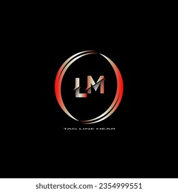 logotipo de carta creativa. diseño de logotipo degradado con fondo negro para su empresa.