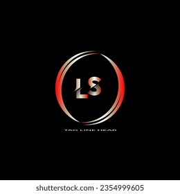 logotipo de carta creativa. diseño de logotipo degradado con fondo negro para su empresa.
