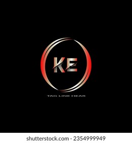creative letter logo. gradient logo design with black background for your company.