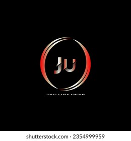 creative letter logo. gradient logo design with black background for your company.