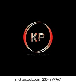 creative letter logo. gradient logo design with black background for your company.