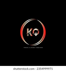 creative letter logo. gradient logo design with black background for your company.
