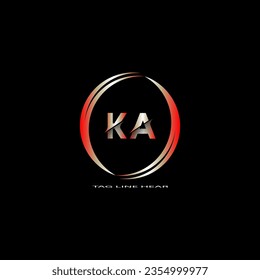 creative letter logo. gradient logo design with black background for your company.