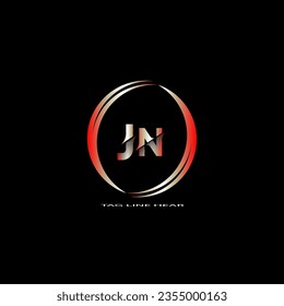 creative letter logo. gradient logo design with black background for your company.
