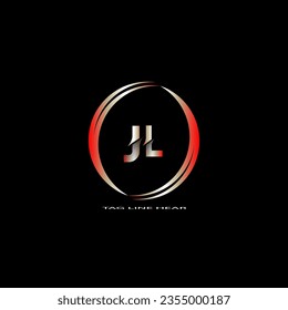 creative letter logo. gradient logo design with black background for your company.