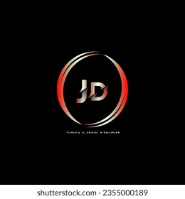 creative letter logo. gradient logo design with black background for your company.