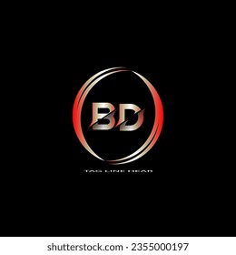logotipo de carta creativa. diseño de logotipo degradado con fondo negro para su empresa.