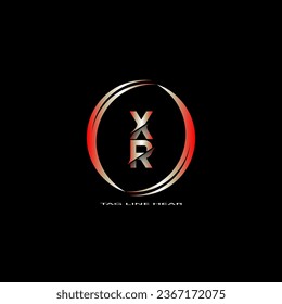 creative letter logo. gradient logo design with black background for your company.