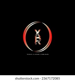creative letter logo. gradient logo design with black background for your company.