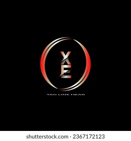 creative letter logo. gradient logo design with black background for your company.