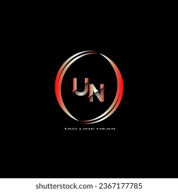 logotipo de carta creativa. diseño de logotipo degradado con fondo negro para su empresa.