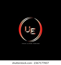 creative letter logo. gradient logo design with black background for your company.