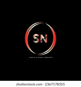 creative letter logo. gradient logo design with black background for your company.