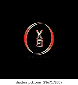 creative letter logo. gradient logo design with black background for your company.