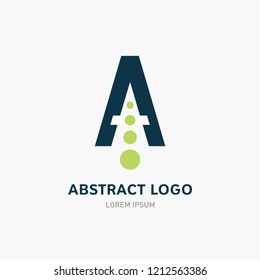 Creative letter A logo icon design template elements - vector sign. Business card templates.