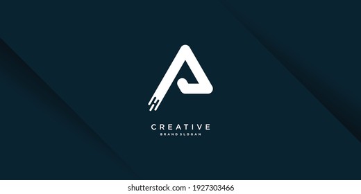 Creative letter logo with initial P, Premium Vector part 3