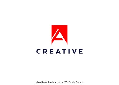 Creative A letter logo. A letter mark logo vector.