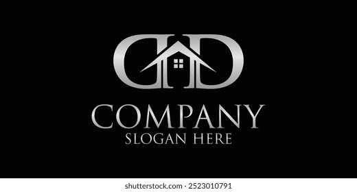 Logotipo creativo de la letra, con concepto moderno