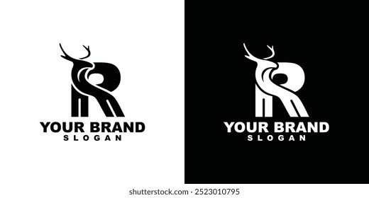 Logotipo creativo de la letra, con concepto moderno