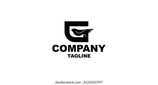 kreatives Brieflogo mit modernem Konzept
