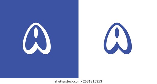 Letra criativa Um logotipo com formas orgânicas, como pétalas formando um monograma moderno e brincalhão. Ideal para marca de bem-estar, beleza ou estilo de vida