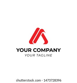 creative Letter A logo template, vector