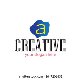 kreatives Logo für einen Brief.  Das ist eine Vektorillustration. 