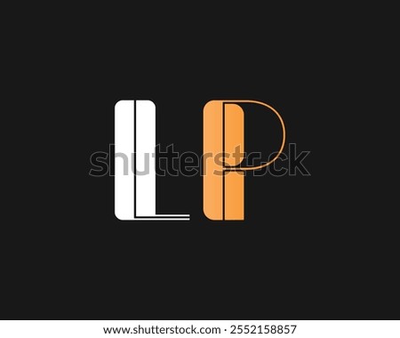 creative letter LP logo design template