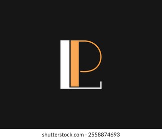 creative letter LP or PL logo design template