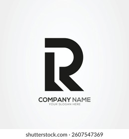 Creative Letter LR RL Monogram Logo Template With Vector Eps